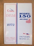 Cessna A150L Aerobat 1972 Owner's Manual USED ORIGINAL (part# D900-13)
