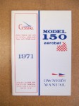 Cessna A150L Aerobat 1971 Owner's Manual USED ORIGINAL (part# D839-13)