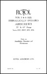 Rotol Nos. 5 And 6 Size Airscrews - Installation, Operation And Maintenance (part# Book No. R24)