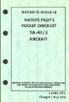 McDonnell Douglas TA-4F, TA-4J Pilot's Pocket Checklist (part# NAVAIR 01-40AVD-1B)