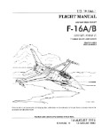 LOCKHEED F-16A, F-16B FLIGHT MANUAL (part# 1F-16A-1)