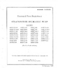 Stratopower Hydraulic Pump Model 66W Series Illustrated Parts 1960 (part# NAVWEPS 03-30CS-513)
