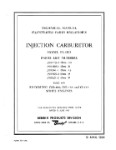 Bendix PS-5BD Injection Carburetor Illustrated Parts Breakdown (part# 15-127C)