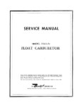 Bendix NA-S3A1 Float Carburetor Service & Parts Catalog (part# BXNAS3A1-M)