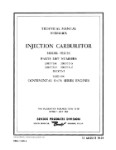 Bendix PSD-5C Injection Carburetor Overhaul Manual (part# 15-131A)