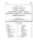 Bendix Type 1273 D-C Generator 1943 Overhaul Instructions (part# BX1273-43-OH-C)