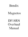 Bendix DF18RN Magnetos Overhaul Manual (part# BXDF18RN-OH-C)