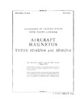 Bendix SF14RN-8, SF14LN-8 Magnetos Handbook Of Instructions With Parts Catalog (part# 03-5DA-1)