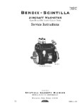 Bendix SB & SF4, 5, 6 Cyl Ser 1943 Maintenance Manual (part# L-139)