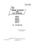 Lear Seigler 30059-000 thru -011 DC Generator Overhaul Instructions With Parts Breakdown (part# 30203)