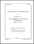 US Government Automatic Engine Control 1945 Handbook Of Instructions (part# 03-10DA-26)