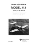 Aero Commander 112A 1974-1976 Flight Manual (part# M112002-1)
