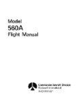 Aero Commander 560A 1955-56 Flight Manual (part# AC560A55-56-F-C)