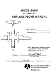 Aero Commander 680V Turbo II 1967 Flight Manual (part# AC680VTII-F-C)