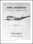 Boeing 377 Stratocruiser Flight Manual (part# D-8341)