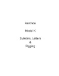 Aeronca Model K Bulletins, Letters, Rigging, etc. (part# AEMODK-BLR-C)