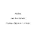 Aeronca 7AC Thru 7KCAB Champion Operation Limitations (part# AE7AC-7KCABOPL)