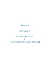 Aeronca Twin Champion Lancer Owner's Manual & Flight Manual (part# AE402-O-C)