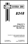 Beech B24R Sierra 200 Pilot's Operating Handbook (part# 169-590023-1)