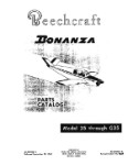 Beech 35 - G35 Parts Catalog (part# 35-590028B)