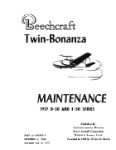Beech D-50, E-50 Series Twin Bonanza Maintenance Manual (part# 50-590103-9)
