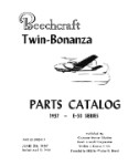 Beech E-50 Parts Catalog (part# 50-590041-7)