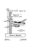 Beech Queen Air 65 Owners Manual (part# 65-001021-33)