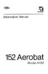 Cessna A152 Aerobat 1984 Pilot Information Manual (part# D1250-13)