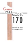 Cessna 170 1948 Owner's Manual (part# D376-13)