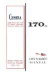 Cessna 170A 1949-51 Owner's Manual (part# P125-13)