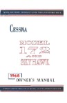 Cessna 172I & Skyhawk 1968 Owner's Manual (part# D584-13)