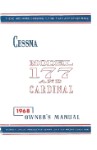 Cessna 177 & Cardinal 1968 Owner's Manual (part# D519-13)