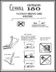 Cessna 180 Passenger Briefing Cards