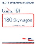 Cessna 180J Skywagon 1976 Pilot's Operating Handbook (part# D1061-13)