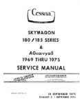 Cessna 180-185 Skywagon 1969-75 Maintenance Manual (part# D2000C3-13)