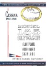 Cessna A185E Skywagon 1967-68 Float Owner's Manual (part# D612-13)
