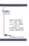Cessna 182J & Skylane 1966 Owner's Manual (part# D348-13)