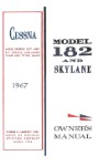 Cessna 182K & Skylane 1967 Owner's Manual (part# D439-13)