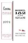 Cessna 182P & Skylane 1974 Owner's Manual (part# D1021-13)