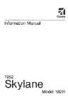 Cessna 182R Skylane 1982 Pilot's Information Manual (part# D1215-13)