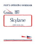 Cessna 182Q Skylane 1977 Pilot's Operating Handbook (part# D1087-13)