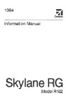 Cessna R182 Skylane RG 1984 Pilot's Information Manual (part# D1256-13)