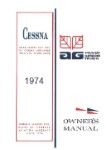 Cessna 188B & A188B Ag Wagon 1974 Owner's Manual (part# D1023-13)