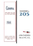 Cessna 205A 1964 Owner's Manual (part# D220-13)