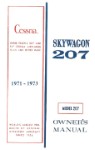 Cessna 207 Skywagon 1971-73 Owner's Manual (part# D949-13)