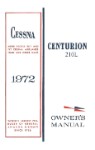 Cessna 210L Centurion 1972 Owner's Manual (part# D907-13)