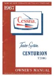 Cessna Turbo 210G Centurion 1967 Owner's Manual (part# D443-13)