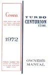 Cessna Turbo 210L Centurion 1972 Owner's Manual (part# D908-13)