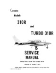 Cessna 310R, Turbo 310R Maintenance Manual 1975 (part# D2512C1-13)