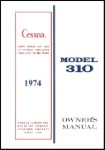 Cessna 310Q 1974 Owner's Manual (part# D1562-13)